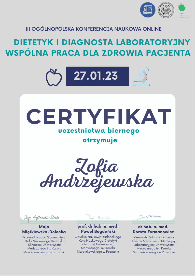 certyfikat
