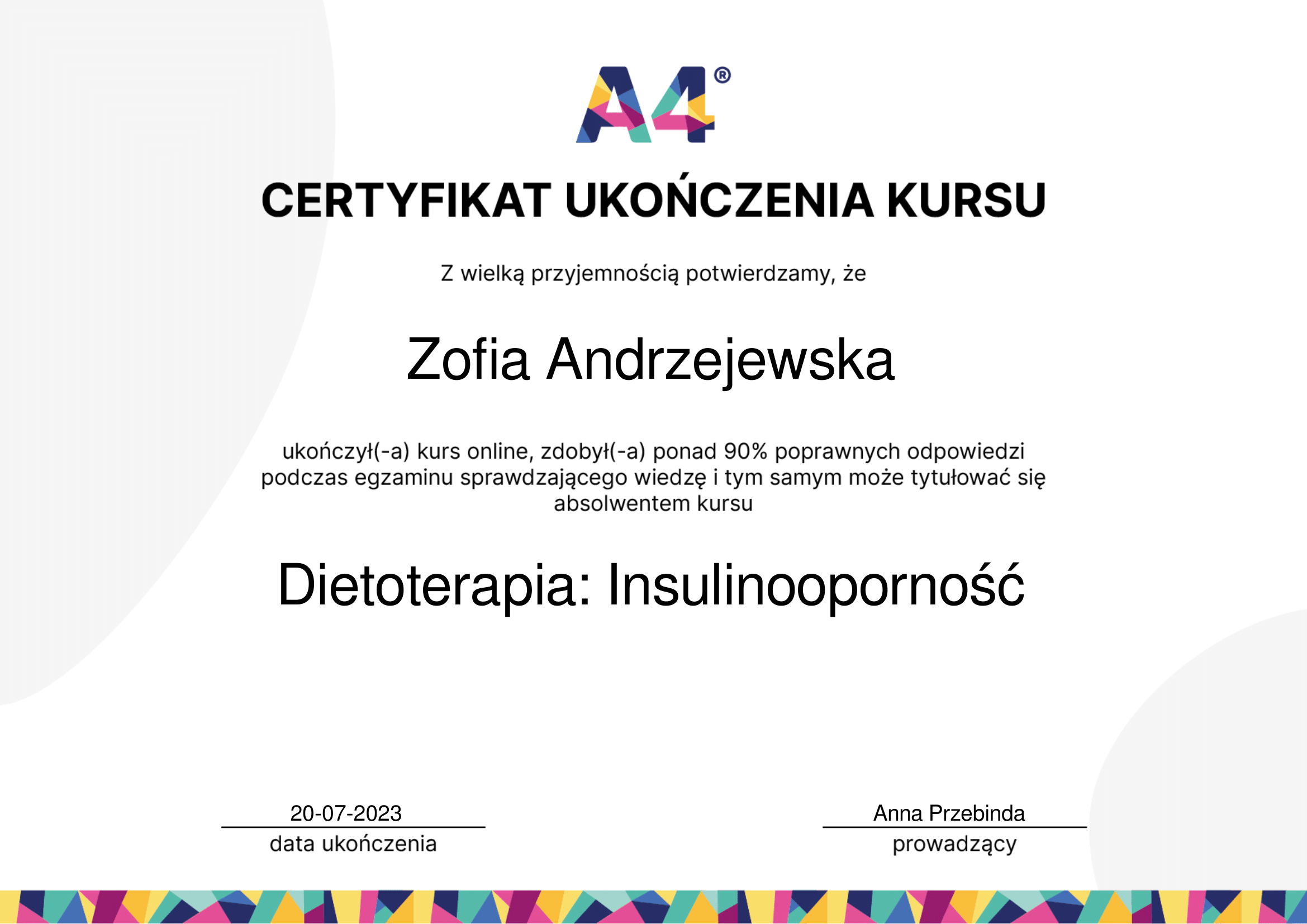 certyfikat