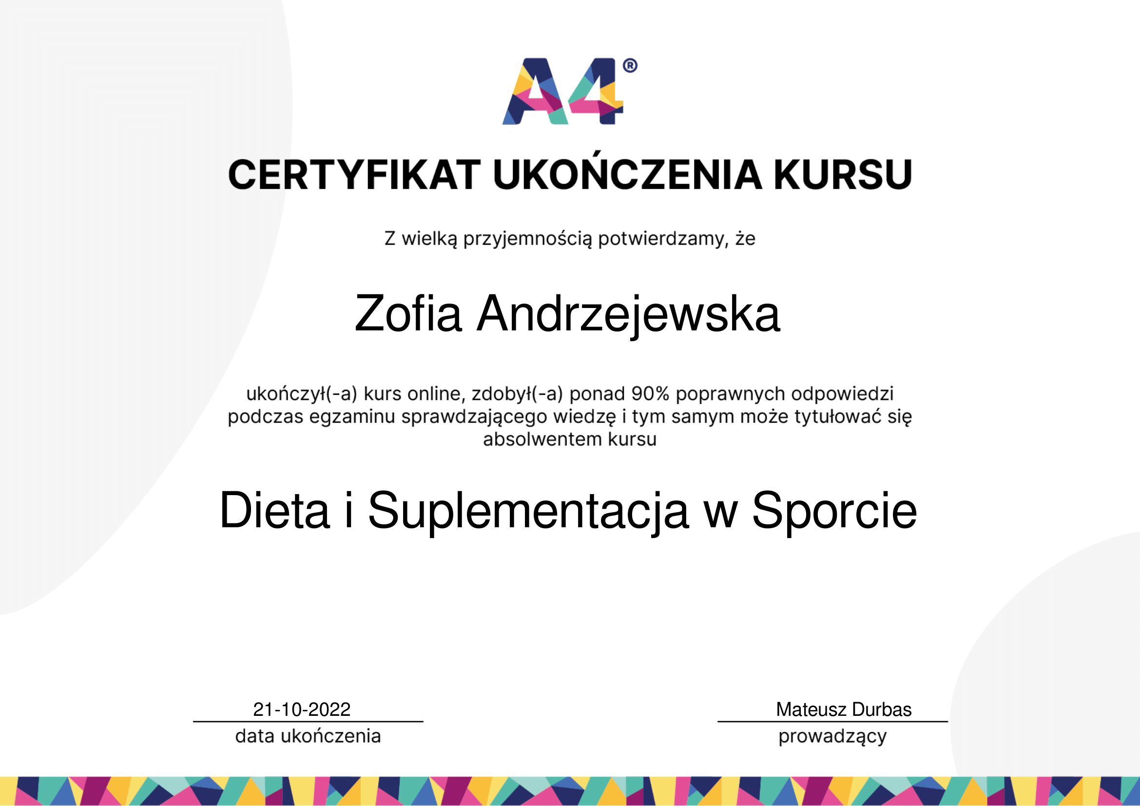 certyfikat