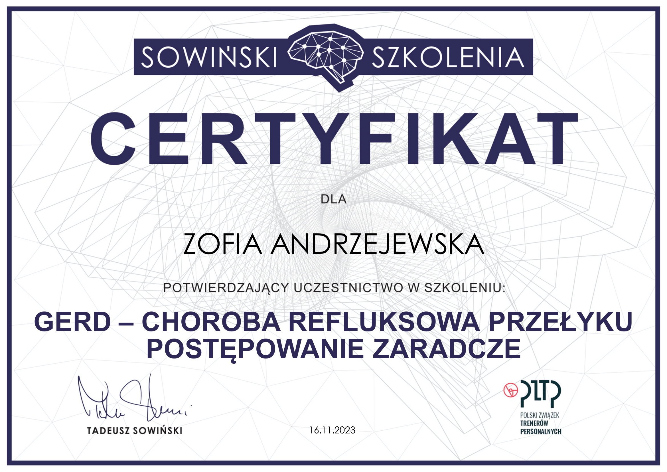 certyfikat